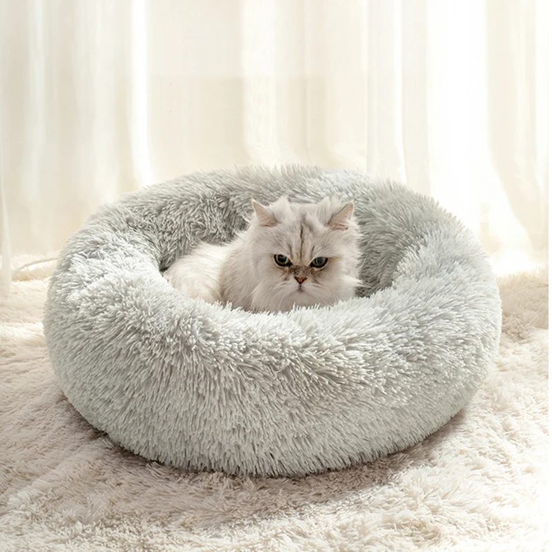 

Very Soft Plush Cat Bed Mat Pet Warm Basket Cushion Cats House Sofa Dog Pillow Lounger Kennel Accessories Products Beds For Cat