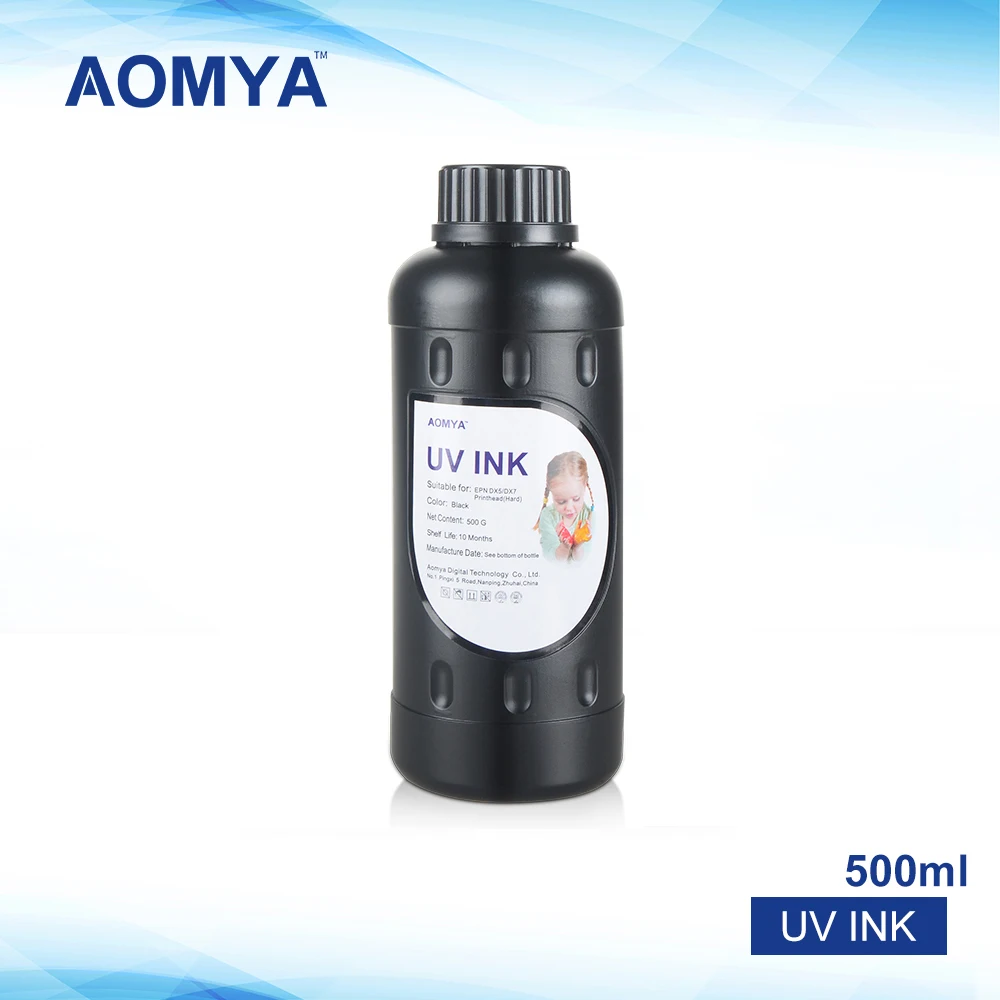 

[Any 1 Color] Aomya 500ml UV Ink UV LED Ink for Epson Flatbed Printer 3D UV Printer for Epson R1800 R1900 4800 4880 7880 9880