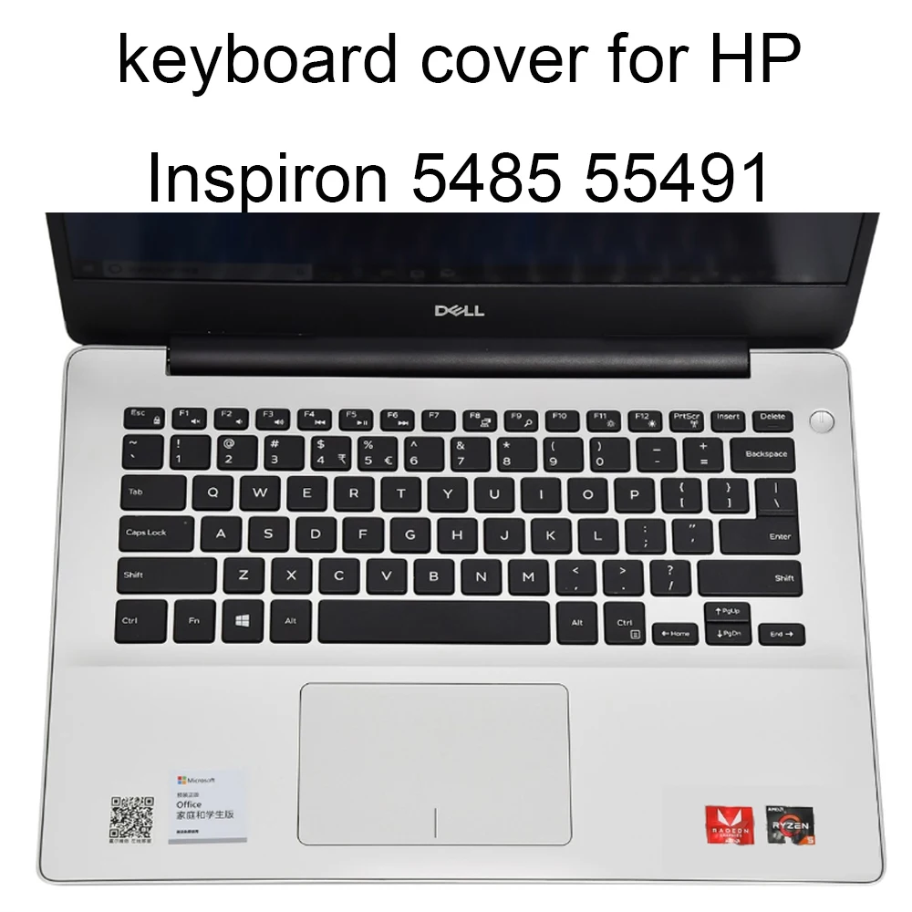 Keyboard Covers 5485 for Dell Inspiron 14 5491 7386 5585 2019 enter clear silicone laptop keyboard dust cover Durable new sale