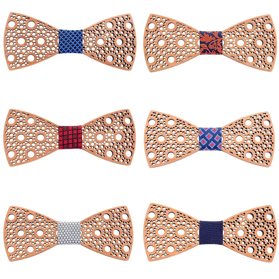 Gỗ Phối Nơ Dành Cho Nam 2020 Phlka Chấm Hoa Handmade Unisex Rỗng Ra Chạm Khắc Có Thể Điều Chỉnh Ôm Gỗ Bowtie Phù Hợp Với Đám Cưới đảng