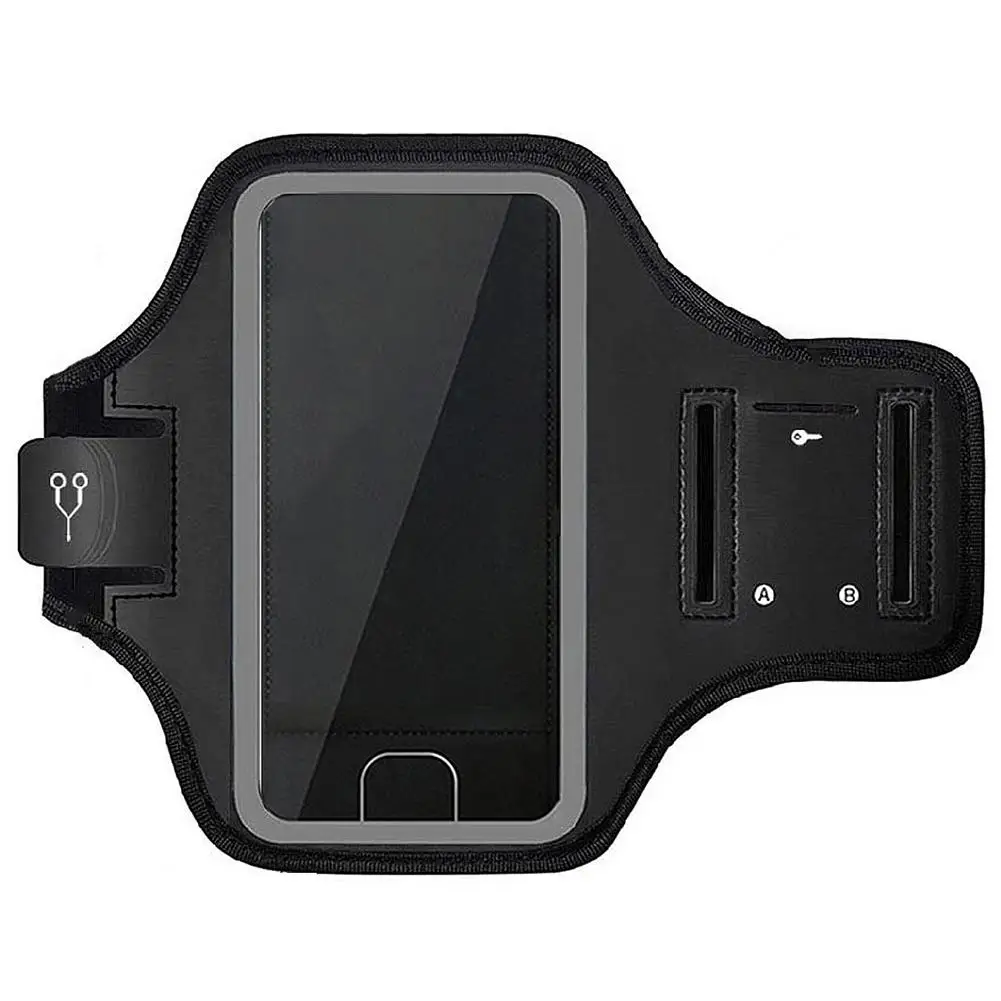 Water Resistant Cell Phone Armband Case with Key Holder for Gym