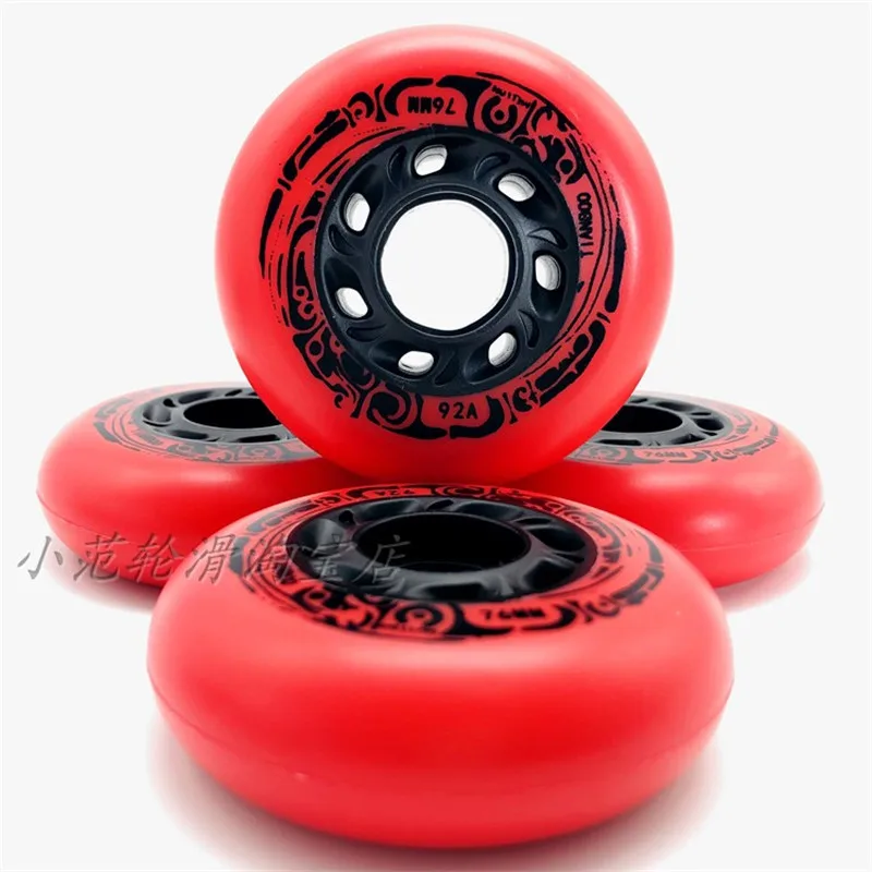 92A 95A Super Hardness Slide Skating Wheel for Street Asphalt Road Brake Drift Shift Roller 72 76 80mm Skating Wheel Inline Tyre
