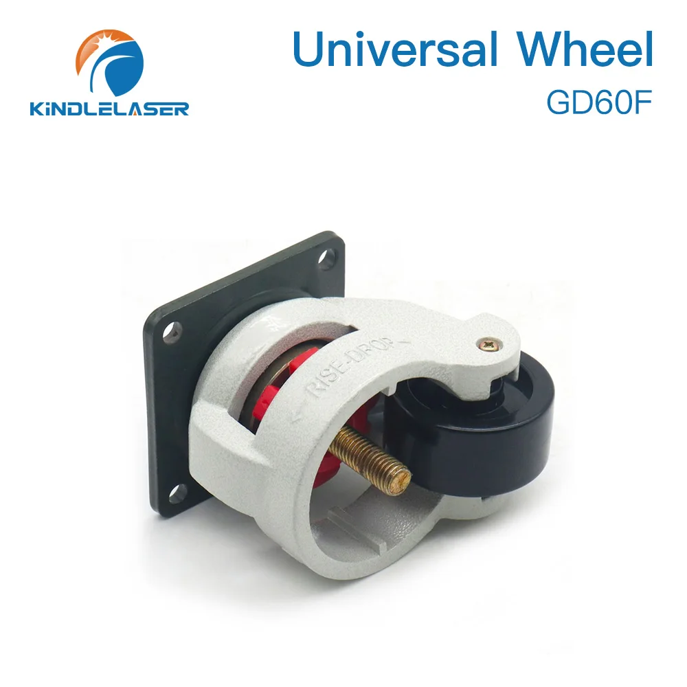 Ruota universale KINDLELASER GD60 per macchina per taglio e incisione Laser CO2 rullo sedile in gomma con guscio in alluminio spesso di alta qualità