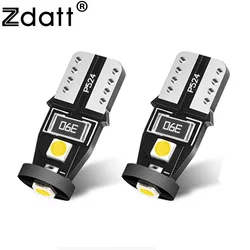 Zdatt T10 LED W5W 194 168 W5W COB 8SMD Led Parking Bulb Auto Wedge Clearance Lamp CANBUS Silica Bright White License Light Bulbs