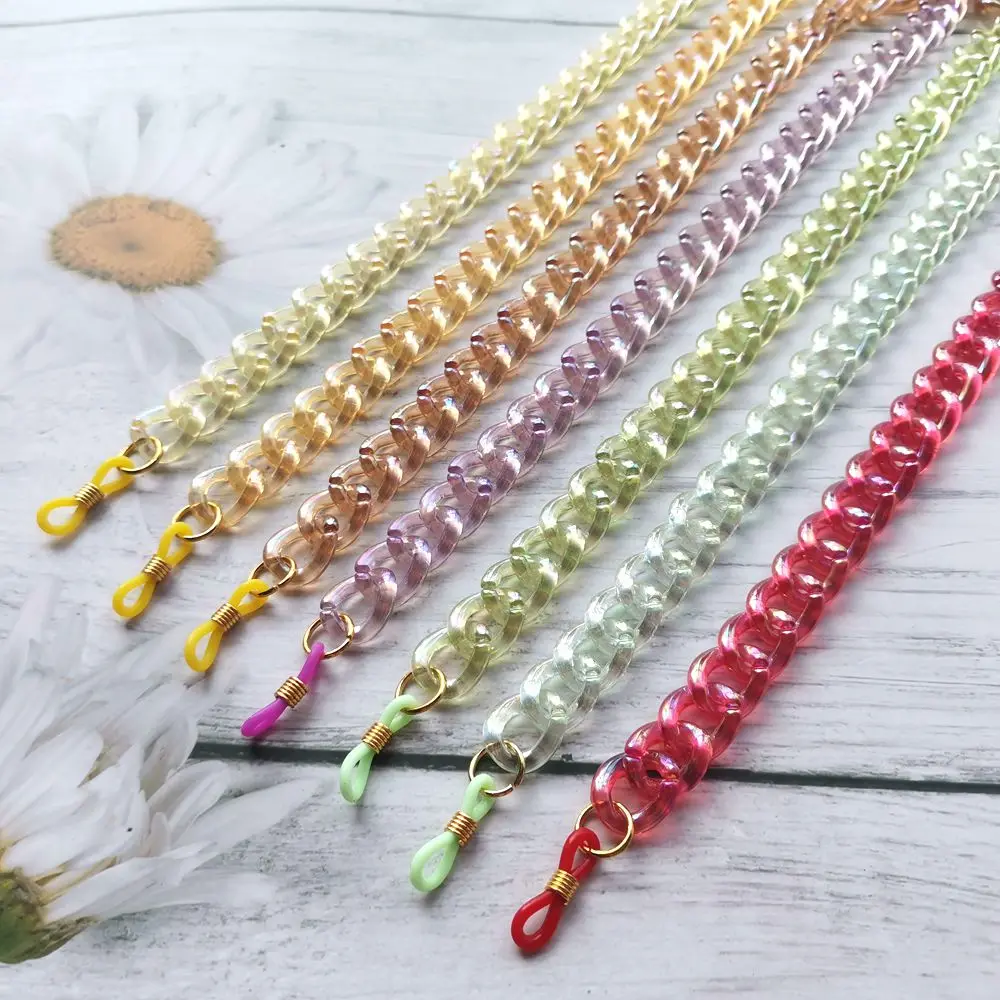 

70.0 cm Finished Glasses Acrylic Chains AB colors Cord Fashion Eyewear Lanyard Strap Necklace Reading Eyeglass Accessories N100