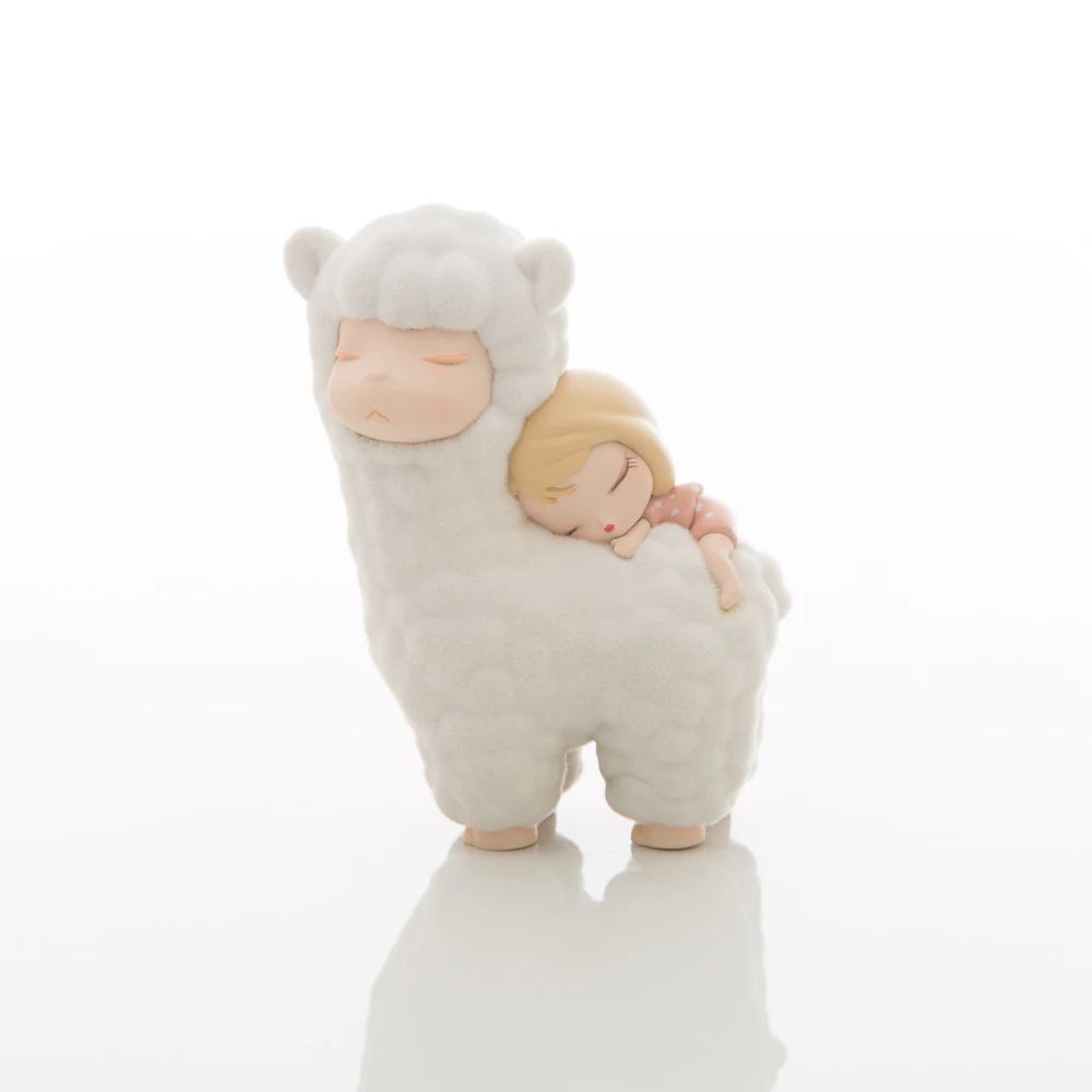 Kemelife sheep Lazy Afternoon doll animal action figures desk car decoration girl gift birthday art toys artist design