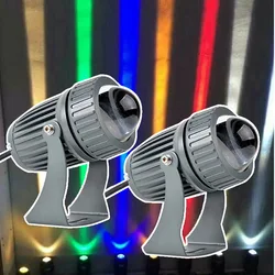 24W 32W LED Outdoor Spotlight One Beam Lamp Hotel Exterior Wall IP67 Waterproof Remote Spotlights Gardon Landscape light 220V