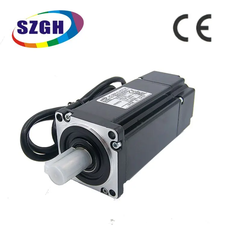 Professional 200W 220V AC Servo Motor for CNC Controller and matched servo driver total AC solution