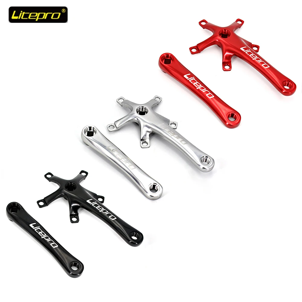 Litepro 170mm Crankset Folding Bike Crank Arms 130BCD Bicycle Crankset Bmx Parts Aluminum Alloy Crankset For Brompton Bike Parts