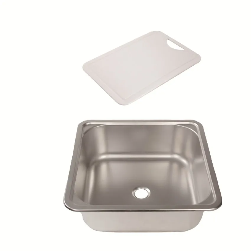 

Stainless Steel Sink Basin with Plastic Lid 380*380*126mm Boat Caravan RV GR-550