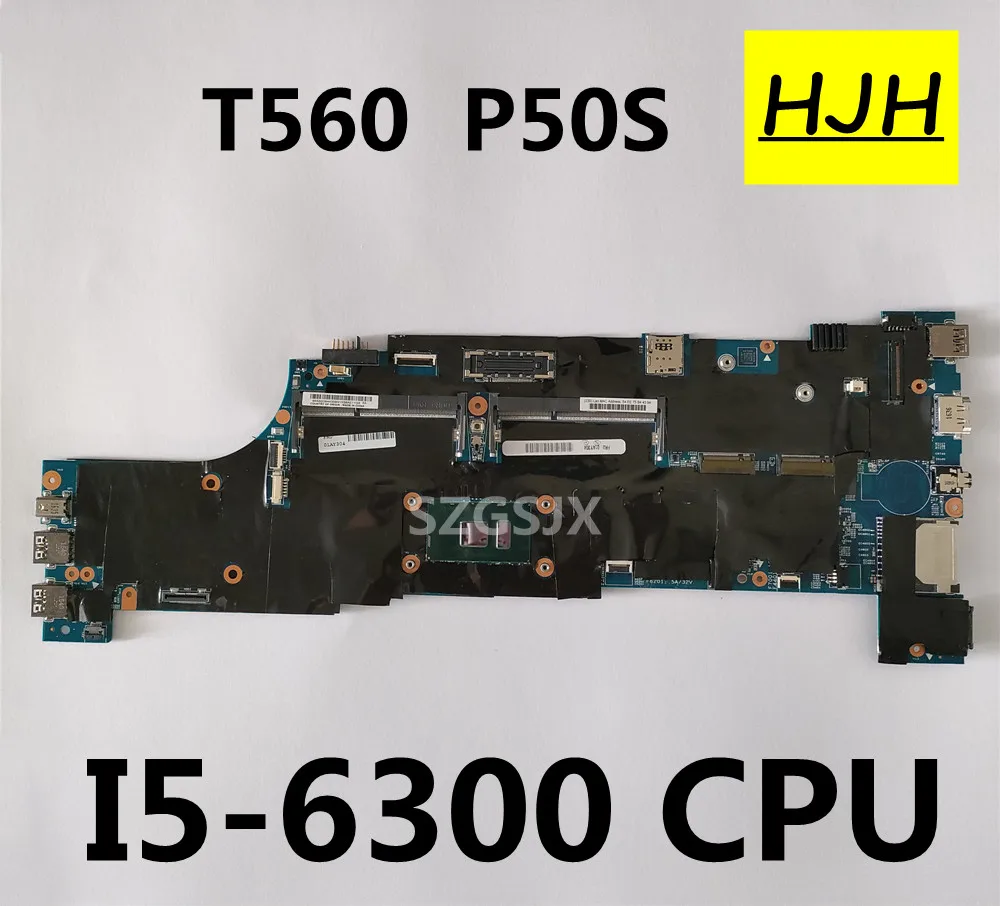 Placa-mãe para laptop lenovo thinkpad t560 p50s cpu i5 6300u 100% trabalho de teste fru 01er007 01ay312