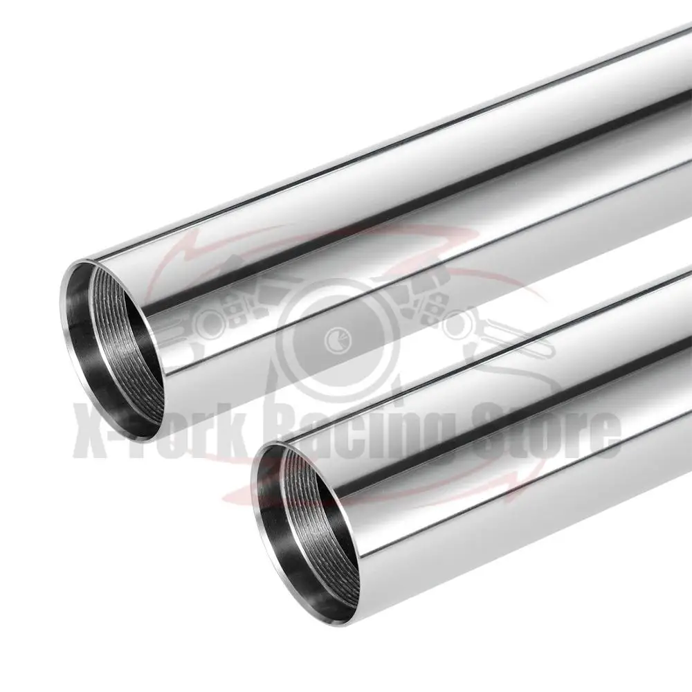 2xFront Fork Inner Tubes Pipes For TRIUMPH Speedmaster 1200 2018 Brake Suspension Shock Bars Chrome 41X563mm T2045119