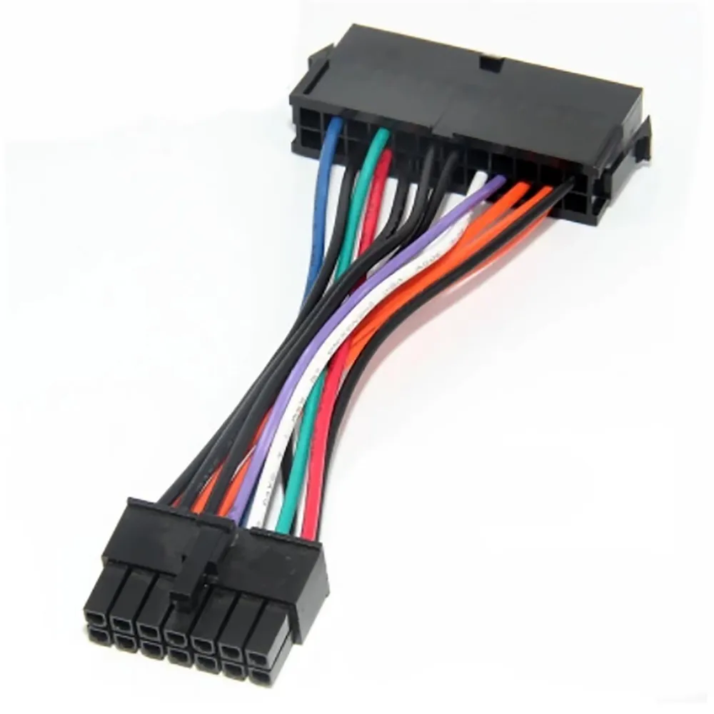 24P to 14P Female 24 pin to 10 pin AWG Power adapter cable Copper Core Wire Conversion Harness For 