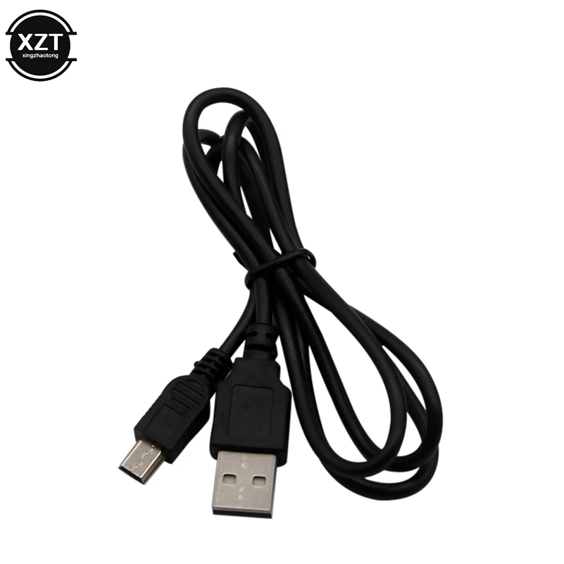 1 قطعة كابل شحن سلك مهايئ USB 2.0 ألف ذكر إلى Mini 5 دبوس B أفضل أسود طول 80 سنتيمتر كابلات البيانات تمديدات كابلات USB