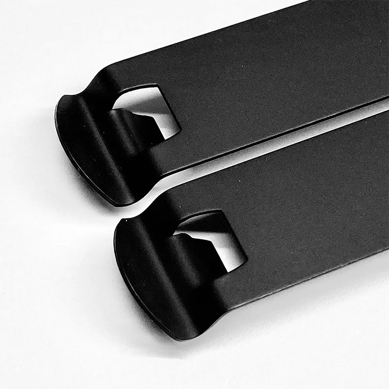 Juego de Clips de cinturón KYDEX de acero inoxidable, pinzas de bolsillo K para cuchillo, Funda de cuero de vaca, accesorios de fabricación DIY, 1 Juego