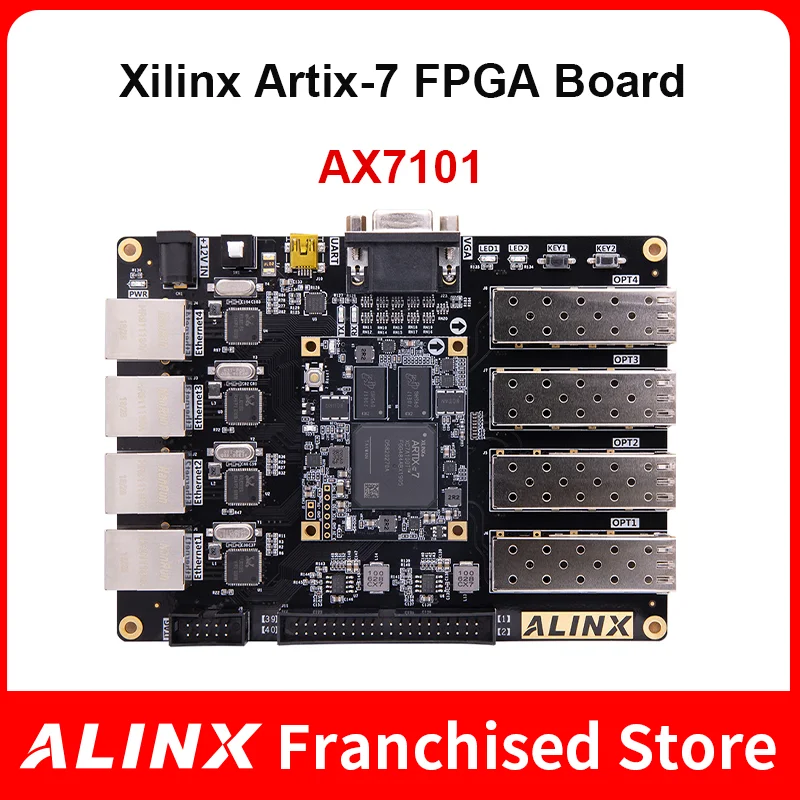 

ALINX AX7101: XILINX Artix-7 XC7A100T FPGA Development Board A7 SoMs SFP Evaluation Kits