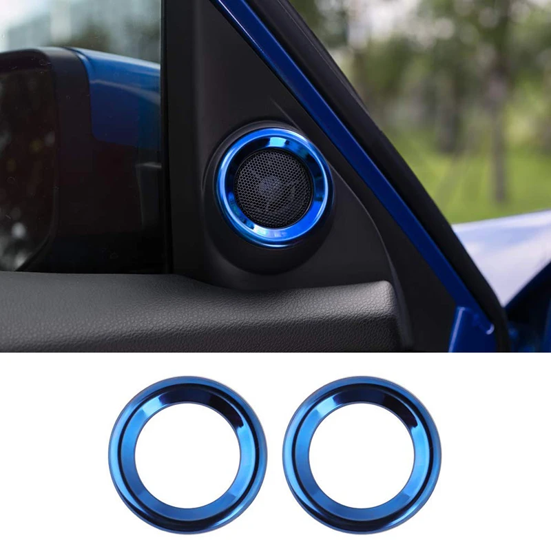 

Interior Door Audio Speaker Ring Cover Trim for 10Th Gen Honda Civic 2019 2018 2017 2016, Blue