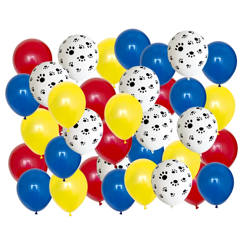 40 قطعة مزيج الكلب باو بالونات حفلة عيد ميلاد الديكور الأخضر صبي فتاة اللعب الكلاسيكية Globos الهيليوم الهواء نفخ كرات إمدادات الحفلات
