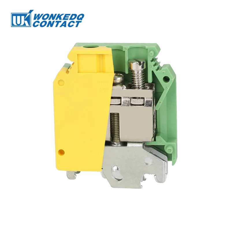 USLKG35 Screw Ground Modular Protective Earth Plug 35mm² Universal Wire Electrical Connector DIN Rail Terminal Block USLKG 35