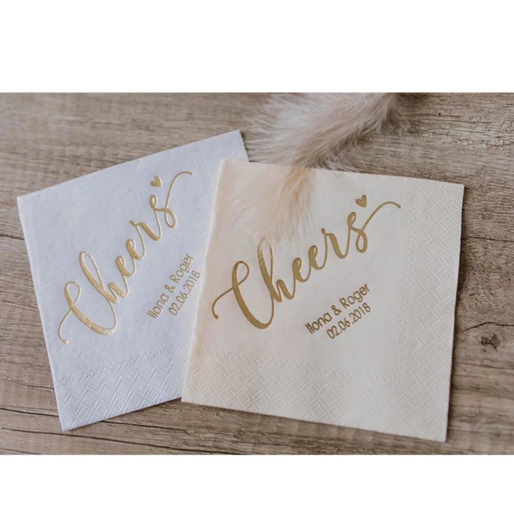 Personalized Lunch Napkins, Cheers,  Napkins, Custom Napkins, Wedding Napkins, Monogramed Napkins, Custom Napkins