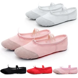 Pantoufles de Yoga souples pour filles, femmes et enfants, chaussures de danse de Ballet, en toile, nouvelle collection