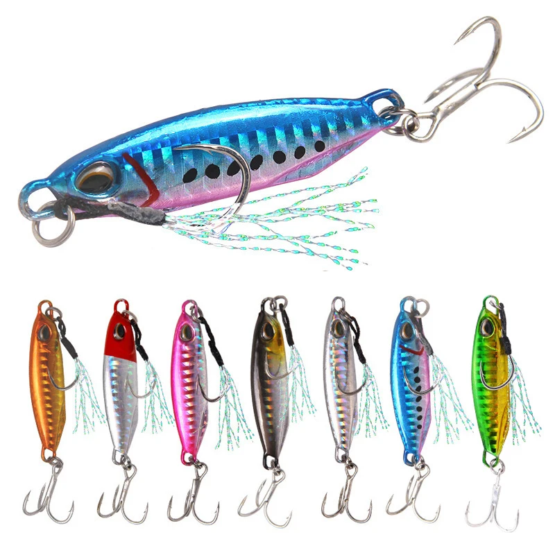 Metal Sequins Fishing Lure 16g/32g 50mm/65mm Crankbait Jig Shads Spoon Artificial Baits Wobbler Rotating Bait Sea Lures Pesca