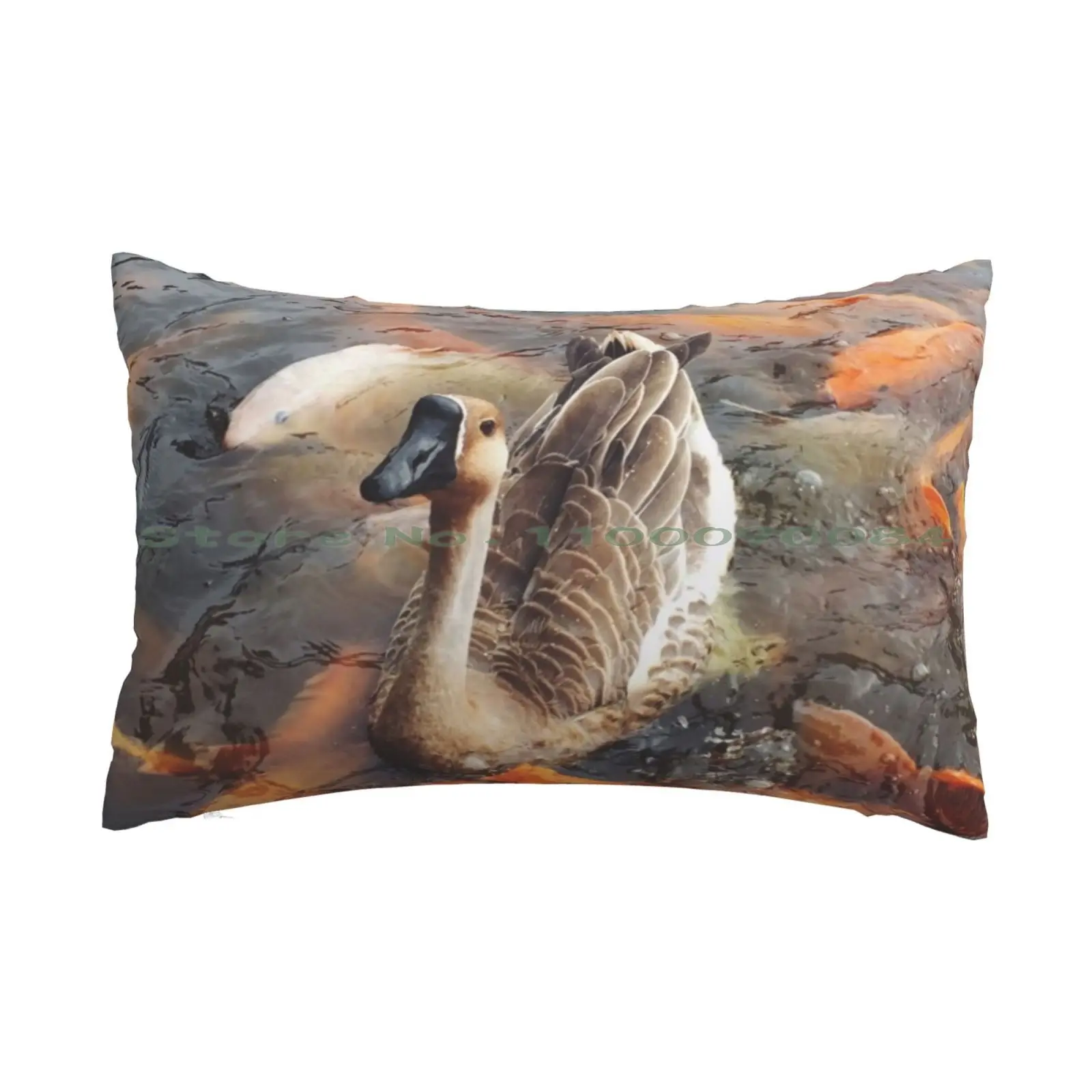 Funda de almohada Swan With Koi Fish, 20x30, 50X75, sofá, dormitorio, Kpop coreano, Got7, Shinee, G, Dragon K, Pop, Seventeen, Monsta, x, Seungri, Twice