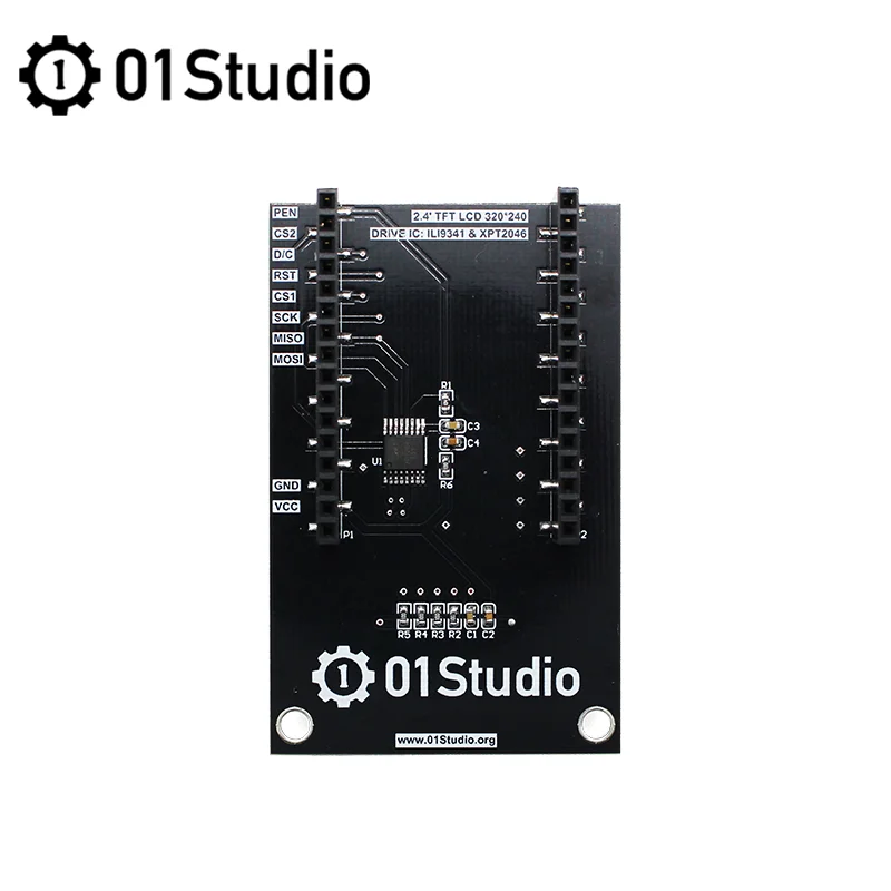 01Studio – écran tactile LCD résistif SPI de 2.4 pouces TFT, Module de développement pyBorad, accessoire Micropython