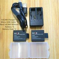 SJCAM Original Battery Charger Dual Charging Case For SJCAM SJ5000X Sj4000 Air Soocoo C30 EKEN H9R Camera Accessories