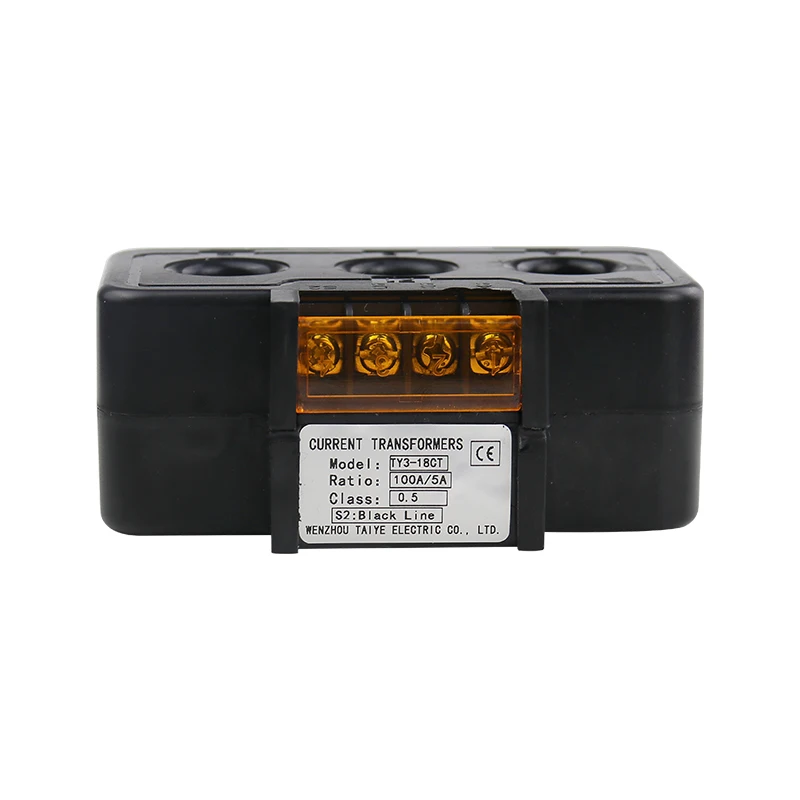 Three-phase Integrated Current Transformer Micro AC 380V Small Mini 50/5 100/5 30/5 TY3-18CT For Measurement