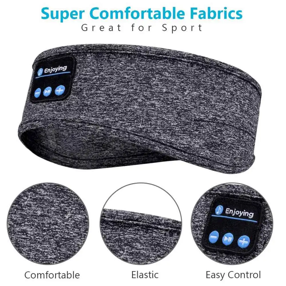 Dropshipping wholesale Soft Headband Wireless Music Sleeping Headsets Perfect for Workout Running Yoga