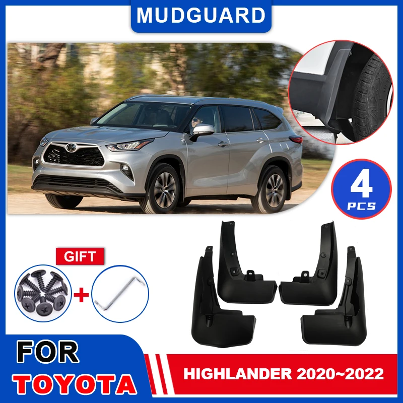 

Для Toyota Highlander 2020 2021 2022 Брызговики, брызговики, брызговики, щитки от грязи, брызговики, автозапчасти, защитные крышки, аксессуары