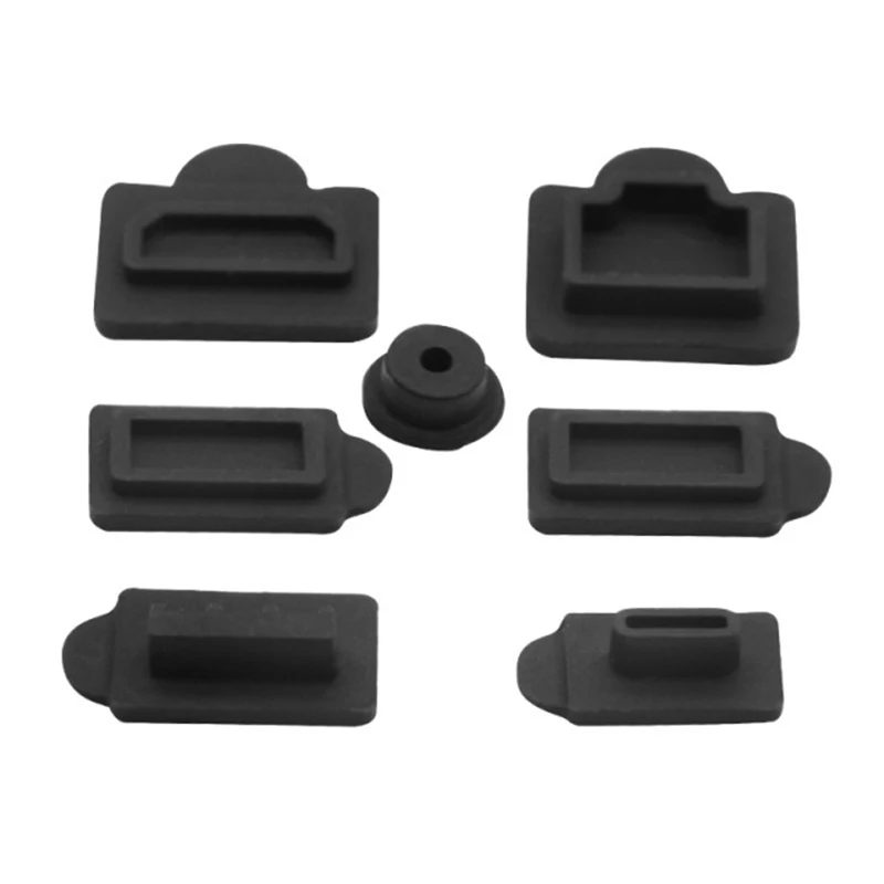 Silikon Staub Stecker Lan Typ-C USB Dock Shell Staub Stecker Für PS5 Spiel Konsole Staub Stecker Zubehör
