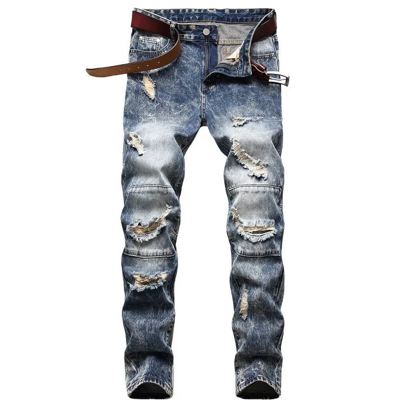 Hohe Qualität Heißer Verkauf Neue Ankunft Denim Lange Hosen Männer Jean Herbst & Winter 2018 Mode Casual 100% Baumwolle Designer jeans Männer