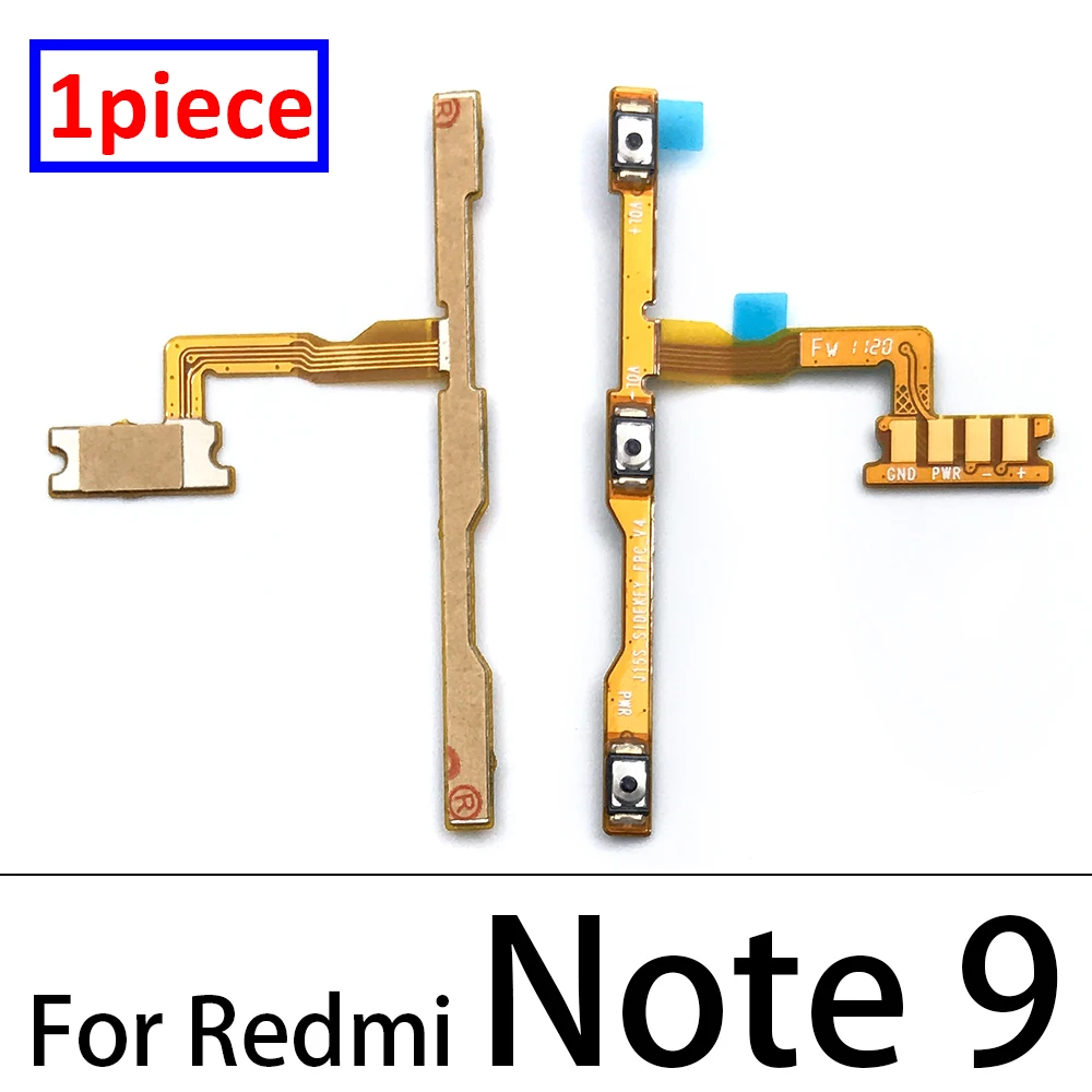 Volume Button Power Switch On Off Button Flex Cable For Xiaomi Redmi Note 3 4 4X 5 5A 6 7 8 8T 9 9T 10 Pro 9s 5G Power Key