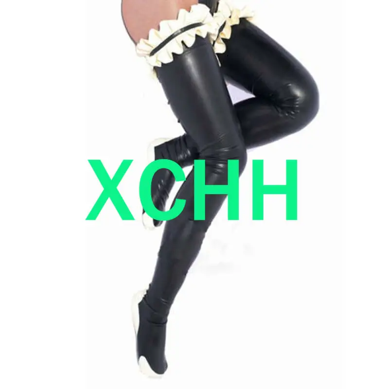 100% Natural Latex Socks Sexy Women Stockings Club Wear anime  cosplay costumes