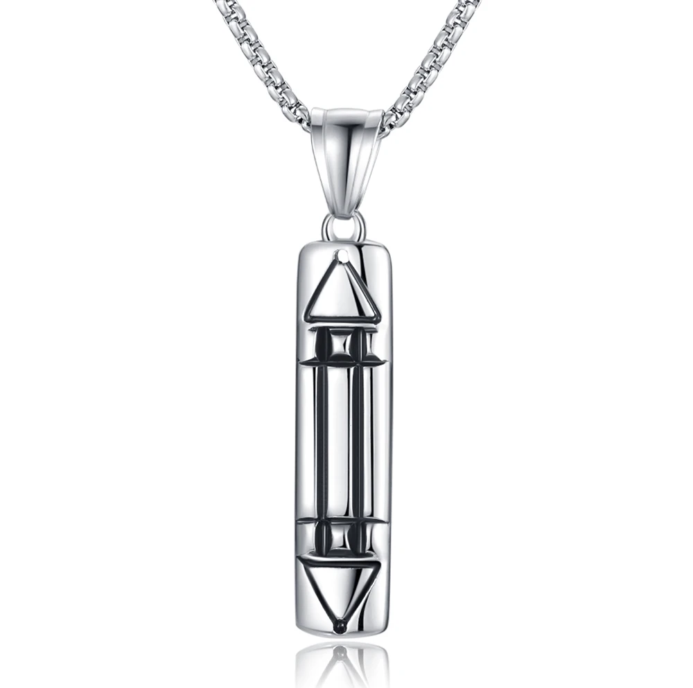 316L Stainless Steel Necklace Atlantis Mens Necklaces Legend of Ancient Civilization Energy Harvesting Necklace for Men