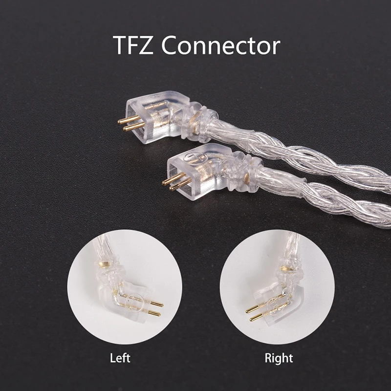 Yinyoo 16 сердечник высокой чистоты посеребренный кабель 2,5/3,5/4,4 мм с MMCX/2PIN/QDC/TFZ BLON BL-01 BL-03 TINHIFI T2 T2PLUS плотным верхним ворсом KZ DQ6