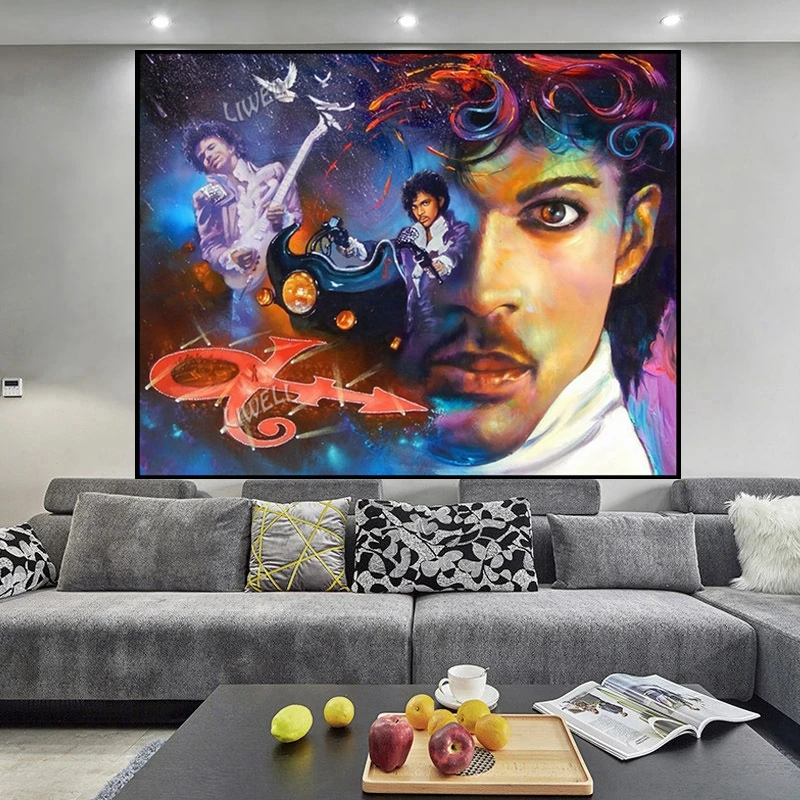 5d pittura diamante fai da te viola pioggia principe cantante pieno quadrato/rotondo trapani mosaico punto croce Kit Needwork Poster Art Decor
