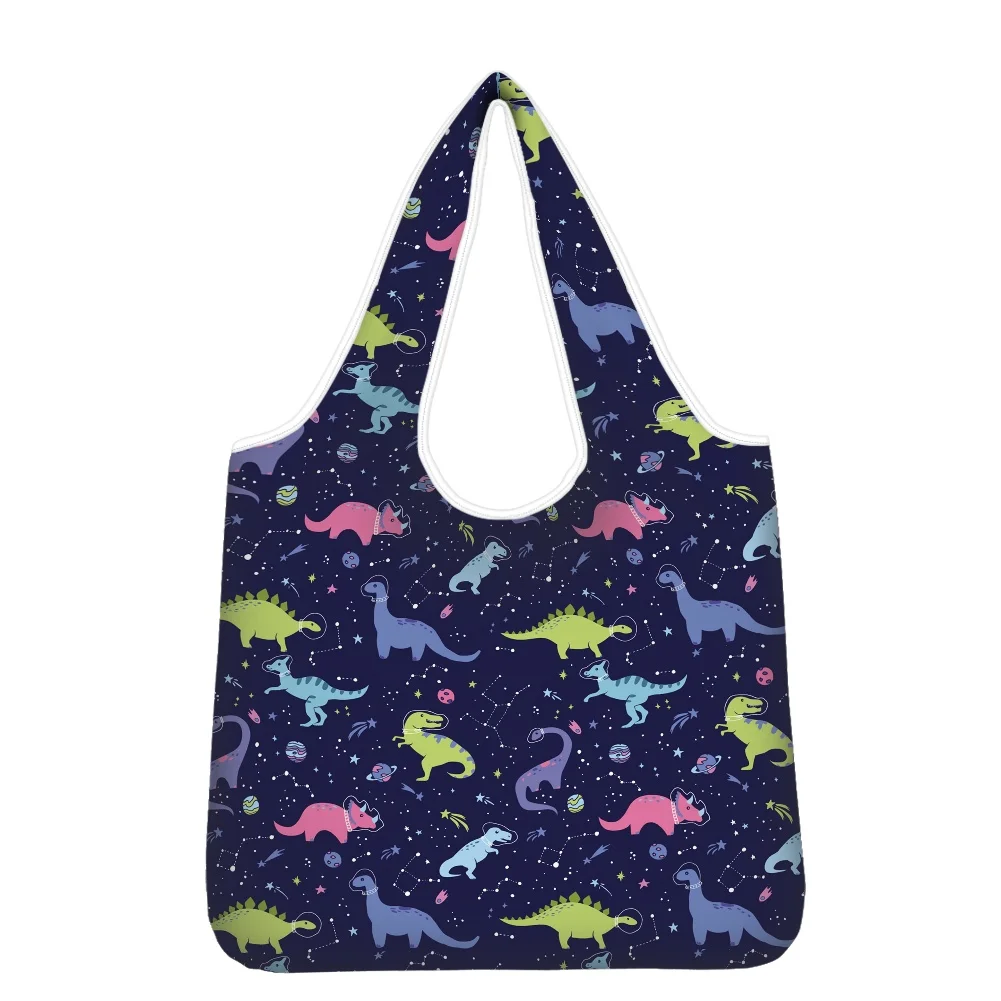 

Kawaii Cartoon Dinosaur Print Tote Bag Manga Shopper Bags Handbags Shoulder Bags 3d Print Casual Shopping Girls Women Elegant