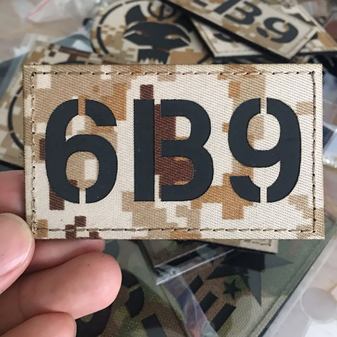 Pager Number Call Sign Patch Infrared Muiticam Digital Camo 1/2/3/6B9 Tactical Military Badges Reflective IR PATCH Armband