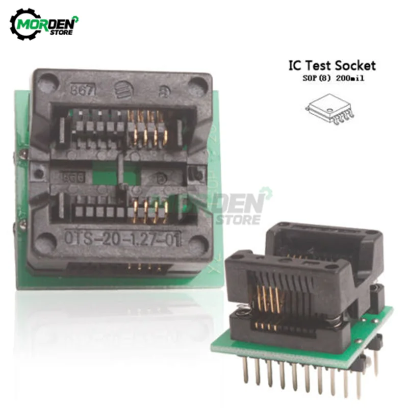 150mil 200mil SOIC8 SOP8 to DIP8 Dip-8 Wide-Body Narrow-Body Seat Wide Programmer Adapter Socket Green Blue