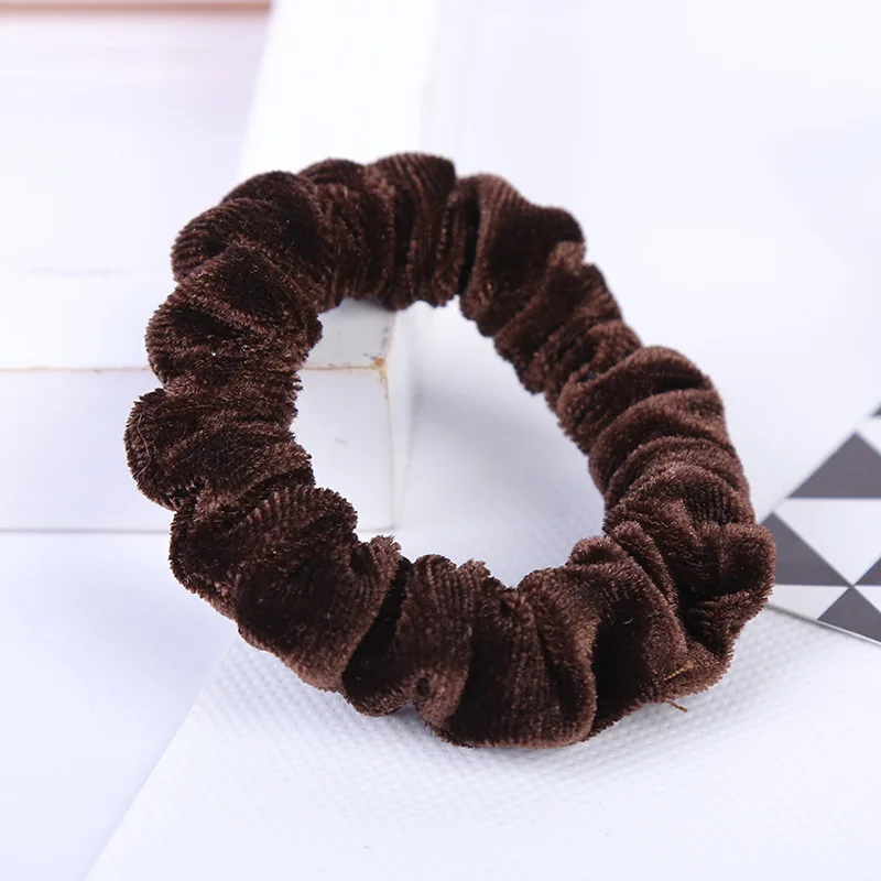 2022 New Arrival Velvet Elastic Hair Ropes Scrunchies Girls\' No Crease Hair Ties Women Hair Accessories Headwear