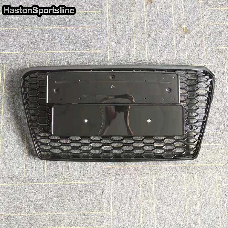 A7 ABS Black Frame Front Bumper Mesh Grill Guards for Audi A7 S7 Sline 2011-2015 RS7 Style