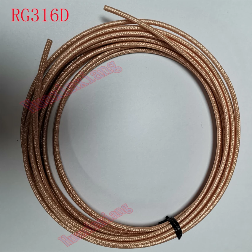 5meters/Lot RG142/RG400/RG316D/RG316/RG178 RF Coaxial Antenna Wire Cable Silver-plated Brown/Blue Color