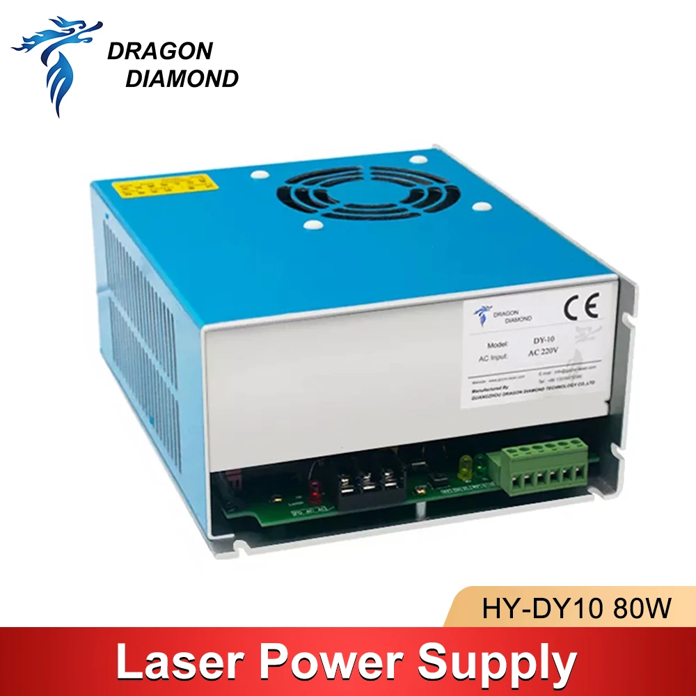 DY-10 80W CO2 Laser Power Supply For RECI W2 V2 T2 W1 T1 Tube For Laser Engraving Cutting Machine