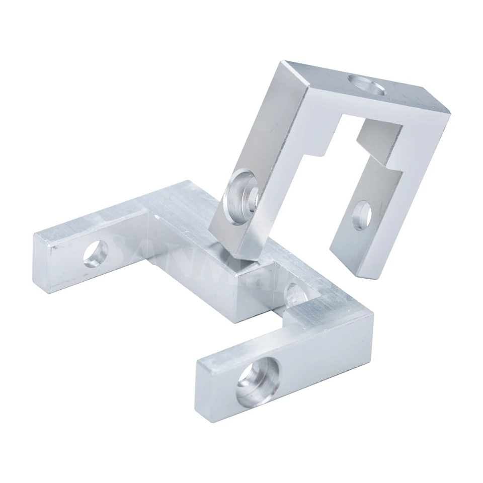 1set 3D Printer Parts 2020 2040 Profile Fixed Block With Screw Kit For MGN9 MGN12 Linear Guide Fixed Block For Cr10