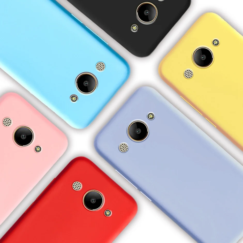 Silicone Case For Huawei Y3 2017 Case Huawei Y3 2018 CAG-L02 Candy Color TPU Back Phone Cover For Huawei Y3 2017 COR-L02 COR-L22