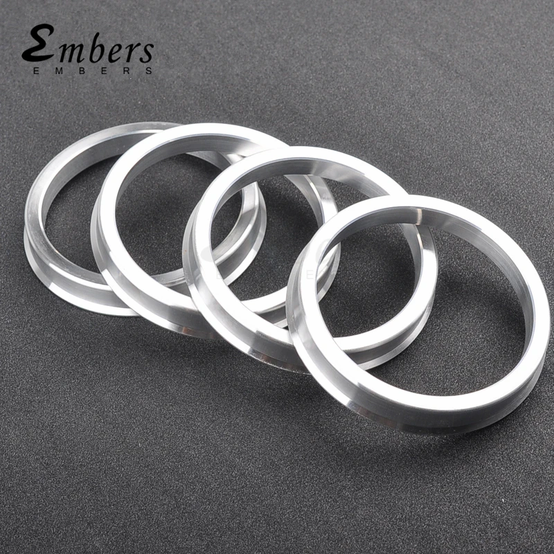 Aluminum Alloy Wheel Hub Center Ring Car Wheel Bore Collar OD 66.6 to ID 57.1 60.1-54.1 65.1-63.3 67.1-66.1 73.1-56.1 75.1-72.6