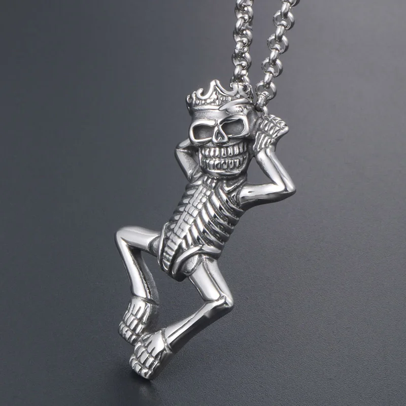 Cosplay SONS OF ANARCHY Pendant Necklace Male Personality Punk Skull Men's Domineering Necklace image 4